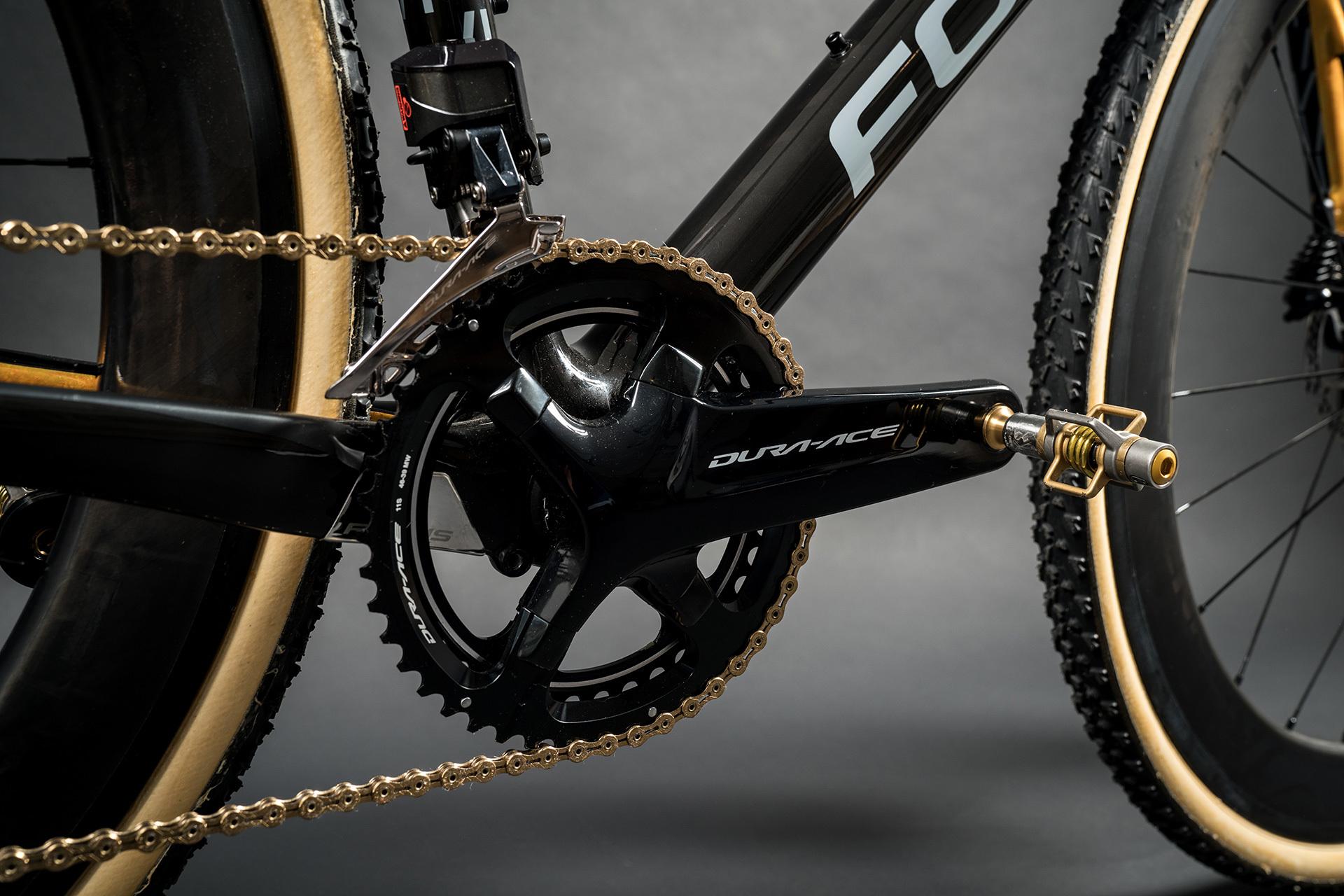 gold bicycle chain