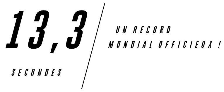 13,3 Sekunden